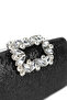 Women's Faux Leather Black Evening Dress Bag - 5