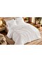 Sera Cotton Fabric White Double Duvet Cover Set 3 Pieces - 1625 - 4