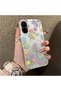 Realme C67 4g Compatible Colorful Flower and Butterfly Case, Shock Absorbing Structure, Matte Texture