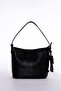 Single Handle Baguette Shoulder Bag Black