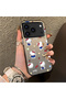 Cute Cartoon Cat Style Case Compatible with iPhone 17 Pro, Shock-Absorbing Structure, Matte Texture