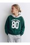 Unisex Kids Hooded 80 Printed Sweatshirt and Jogger Bottom Top 2-Piece Tracksuit Set Green Gray - 2