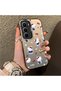 Infinix Hot 60 5g Compatible Cute Cartoon Cat Style Case, Shock Absorbing Structure, Matte Texture