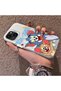 Cute Cartoon Cat and Mouse Case Compatible with iPhone 15 Plus/14 Plus, Shock-Absorbing Structure, Matte Texture - 2