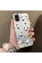 Samsung Galaxy A05 Compatible Cute Cartoon Cat Style Case, Shock-Absorbing Structure, Matte Texture