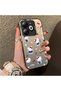 Cute Cartoon Cat Style Case Compatible with Tecno Spark 20, Shock-Absorbing Structure, Matte Texture