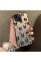 Stylish Black Bow Full Print Case Compatible with iPhone 14 Plus/15 Plus, Non-Slip Edge, Anti-Fingerprint