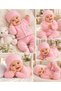 Baby Boy Knitted Knitwear Set of 5 – Light Blue Deer Patterned Cardigan, Pants, Beanie, Socks and Booties - 2