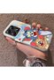 Mi 14t Compatible Cute Cartoon Cat and Mouse Case, Shock-Absorbing Structure, Matte Texture - 2