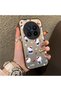 Vivo X200 Pro Compatible Cute Cartoon Cat Style Case, Shock-Absorbing Structure, Matte Texture