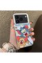 iPhone 17 Pro Max Compatible Cute Cartoon Cat and Mouse Case, Shock-Absorbing Structure, Matte Texture