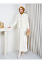 Women's Tight Knitted Suit with Buttoned Jacket and Skirt