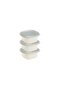Square Plastic 3-Piece Storage Container with Transparent Lid - 5