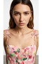 Women's Tie-Detail Mini Dress Elb02288 Pink - 3