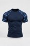 Sleeve Camouflage Printed Short Sleeve Military Color Camouflage Flexible Compression Sports Tshirt Body Fitting Body Underwear - 2
