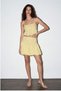 Crop Strap Blouse Blz02280 Yellow