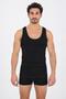 Men's Black Undershirts 6-Pack 100% Cotton Men's Classic Cut Comfortable Daily Underwear Special Boxed - 3