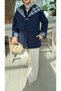Plaid Hooded Detailed Zippered Women's Trench Coat - 6