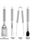 Complete BBQ Grill Accessories Set with Case – Stainless Steel Barbecue Tools Kit, Thermometer, Skewers, Grill Mats & Cleaning Brush - 2