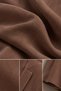 Single Button Oversize Modal Brown Blazer Jacket - 5