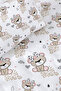 Pink Teddy 100% Cotton Ranforce Baby Elastic Sheet Set - 3