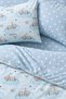 Blue Teddy 100% Cotton Ranforce Single Child Duvet Cover Set - 2
