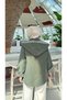 Plaid Hooded Detailed Zippered Women's Trench Coat - 8