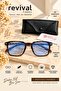 Blue Light Protection Glasses – Brown Patterned Frame, Protective Case, and Cleaning Cloth - 2