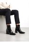 (Park Moda) Women's Fleece Inside Zipper Boots Black - 7