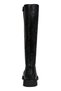 Women's Vegan Leather Black Zippered Leather Boots - Find the Cat Design - 8