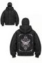 Snow Masked Ninja Unisex Sweatshirt Gothic Tribal Cardigan 3-Strand Thick Fleece - 2