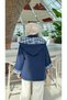 Plaid Hooded Detailed Zippered Women's Trench Coat - 8