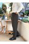 Giesto Pleated Striped Baggy Fabric Trousers Brown - 3