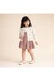 Floral Knitwear Cardigan Velvet Dress and Blouse 3-Piece Baby Girl, Girl's Set - 2