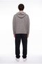 Men's Hooded Zippered Knitwear Anthracite - 5