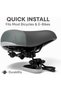 Bicycle Seat Wide Comfort Bike Saddle – Ergonomic PU Leather, Extra Foam Cushion, Dual Spring Suspension, Waterproof Universal Fit for City, Exercise & E-Bikes – 28x24x10cm - 5