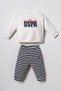 Baby Boy Tracksuit Set 6-36 Months White