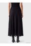 Two Mt Shop Quality Lcw Everyday Black Lace Patterned Midi Women's Skirt - 4