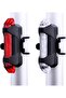 USB Rechargeable Bicycle LED Safety Light, 15 Lumens Bike Tail & Warning Light with 4 Lighting Modes, Waterproof, Quick Mount Rubber Strap for Night Cycling, Road & Mountain Bikes – Red/White - 5