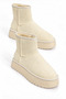Women's New Season Suede Sarén Beige Winter Boots - 3