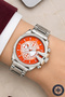 Silver Color Steel Cord Steel Case, Colorful Glass Women Wrist Watch Sdcms1106 - 4