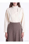 Esvab • Modern & Distinctive Zippered Checkered Embroidered A-Line Skirt - 4