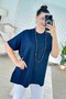 Bat Sleeve Long Knitwear Blouse 7K080 - 3