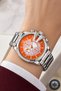 Silver Color Steel Cord Steel Case, Colorful Glass Women Wrist Watch Sdcms1106 - 2