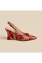 Valley Ethnic Pattern Feta Heeled Shoes - 2