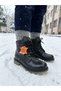 Konay Bayr Genuine Leather Zippered Lace-Up Children's Boots - 2