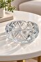 Crystal Glass Cut Pattern Ashtray 9*4 cm 2 Pieces