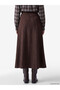 Quality Pieces from Çelebi Store: A-Line Midi Skirt with Zipper - 5