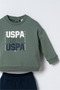 Baby Boy Printed Green Long Sleeve Tracksuit Set 6-36 Months Green - 2
