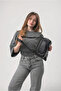 Washable Leather Crossbody Shoulder Bag Multi-Compartment Soft Textured Stylish Daily Bag Black 18171 - 3